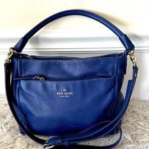 Kate Spade Royal Blue Crossbody Hobo Bag